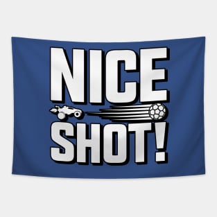 Rocket League Video Game Nice Shot Funny Gifts Tapestry