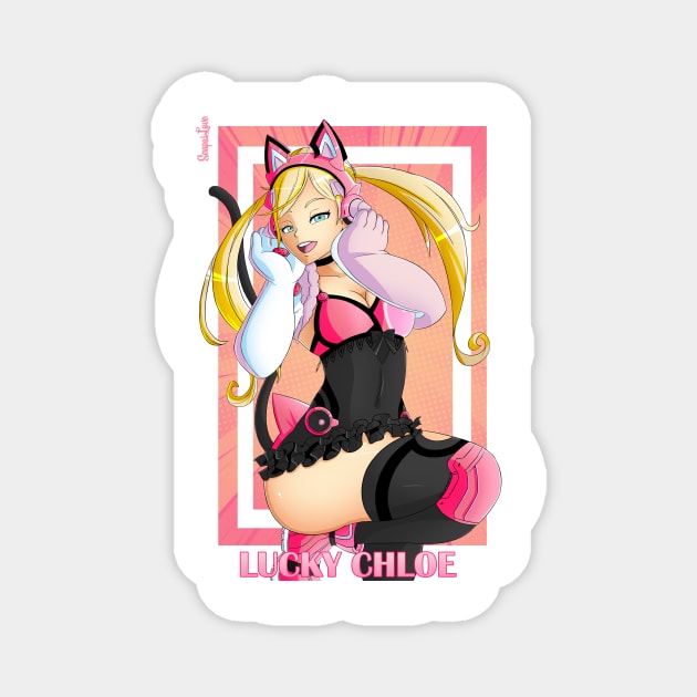 Lucky Chloe Magnet by SenpaiLove