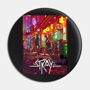 stray cat video gaming Pin