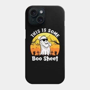 Funny Halloween Boo Ghost Costume This is Some Boo Sheet Phone Case