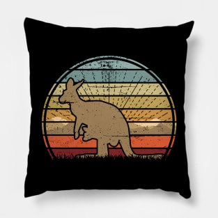 Kangaroo Sunset Pillow