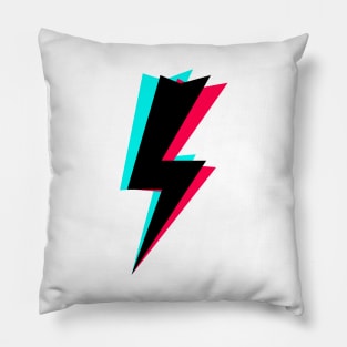 TikTok Flash Thunder Black Pillow