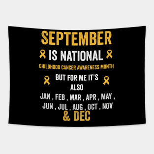 September is national childhood cancer awareness month - gold ribbon awareness month Tapestry