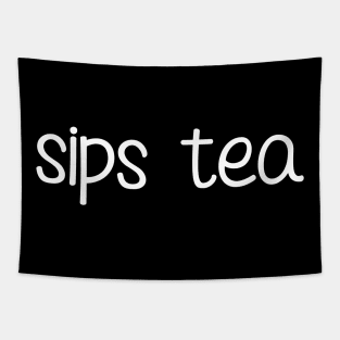 The Sips Tea Funny Girly Meme Popular Gossips Queen Tapestry