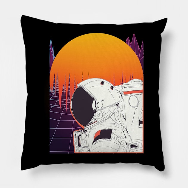 Aesthetic Astronaut Pillow by jobieh shop