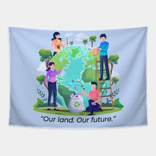 World Environment Day Theme "Our land. Our future." Tapestry