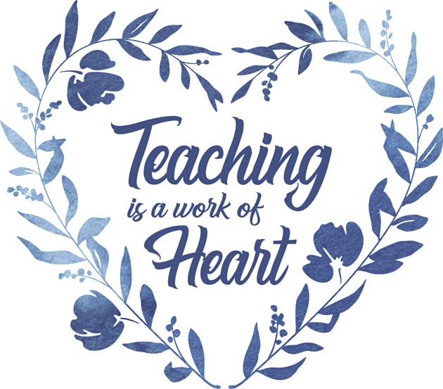 Teaching is a work of Heart - Barn Shirt USA Kids T-Shirt by Barn Shirt USA