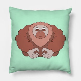 A cute orangutan Pillow