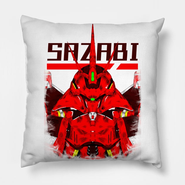 MSN 04-SAZABI Pillow by Amartwork