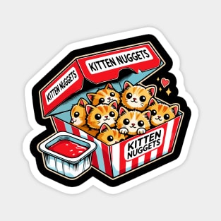 Kitten Nuggets Funny Cat Meme Magnet