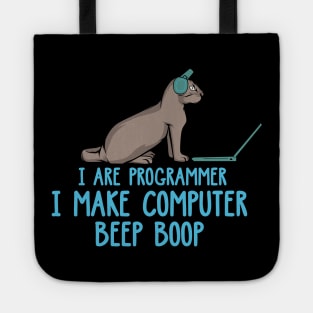 I Are Programmer Cat IT Developer Software Engineer kitten Tote