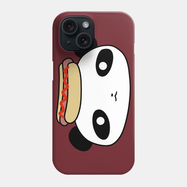 Hotdog Panda Face Phone Case by saradaboru