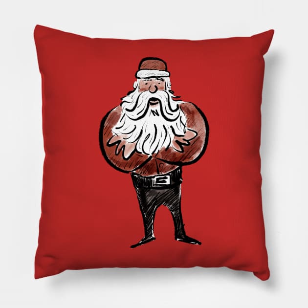 Hip Santa Pillow by MikeBrennanAD