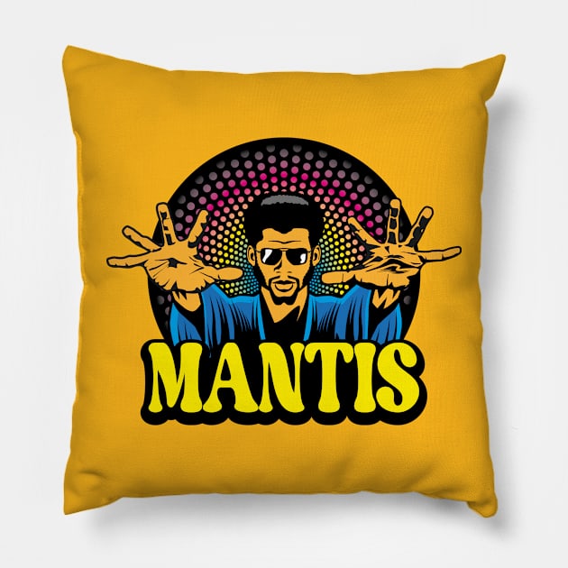 The Mantis Game of Death Pillow by Maxsomma