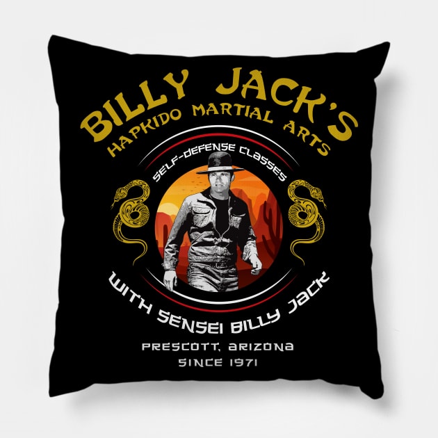 Billy Jack's Hapkido Martial Arts Pillow by Alema Art