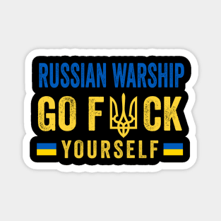 Russian Warship Go F Yourself Magnet