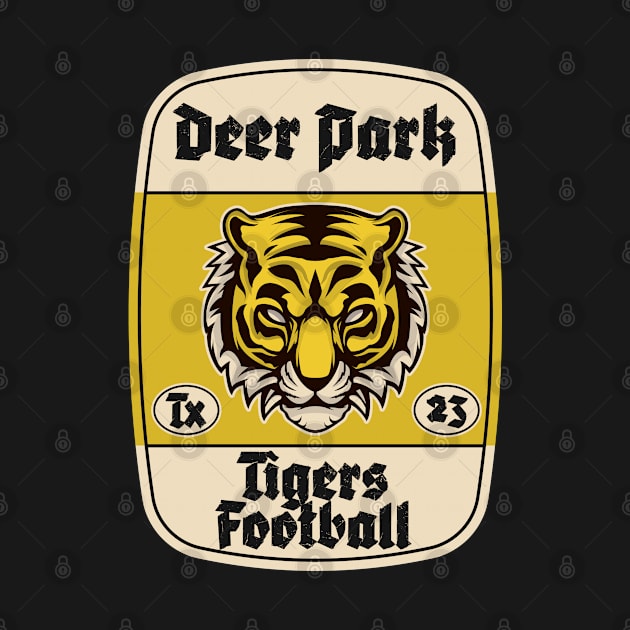 Deer Park School tiger Football sticker design by BrotherKillBrother