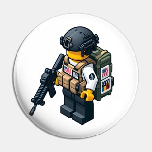 Tactical LEGO Pin