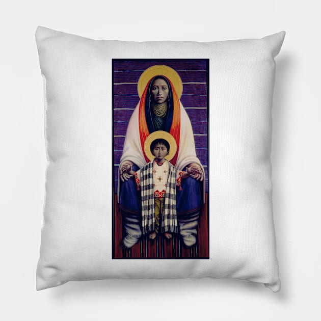 Hopi Barn Madonna & Child Pillow by JBG ICON