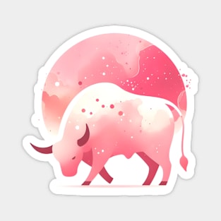 Pink Taurus Magnet