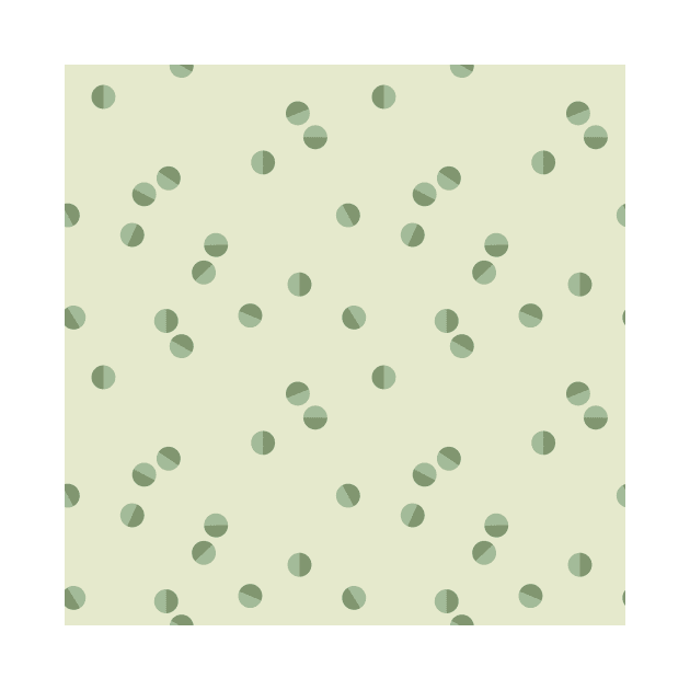 Scattered Dots Minimalist Geometric Pattern - Garden Green by Charredsky