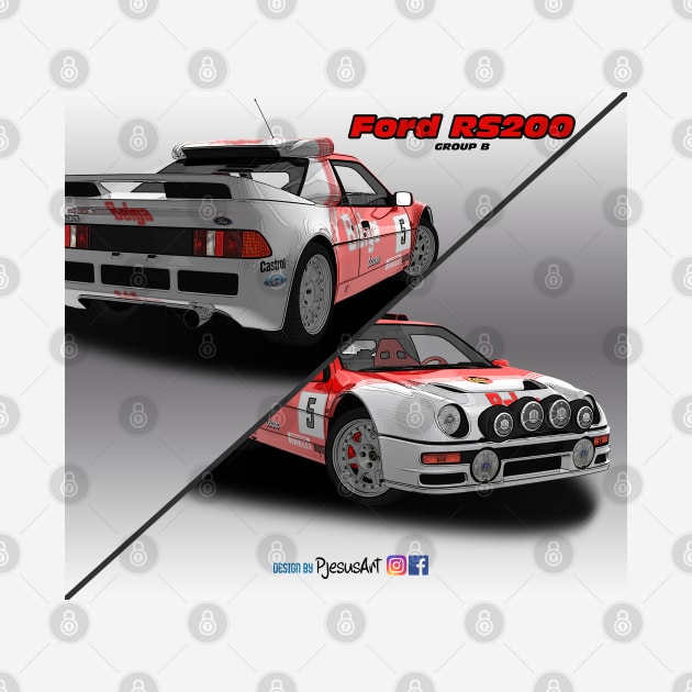 Ford RS200 Group B Belga by PjesusArt