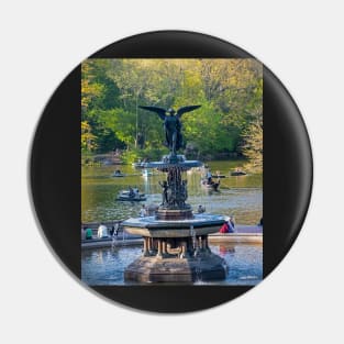 Central Park Water Fountain New York NY Pin