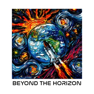 Beyond The Horizon (black type) T-Shirt