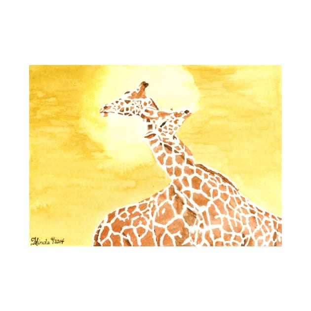 Daily Doodle 20- Entangled - Entangled Giraffes by ArtbyMinda