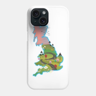 UK map Phone Case