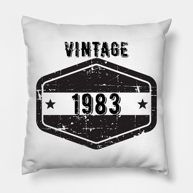 Vintage 1983 Pillow by SYLPAT