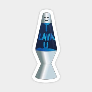 Retro Lava Lamp | Funny Valentine's Day Gift Magnet