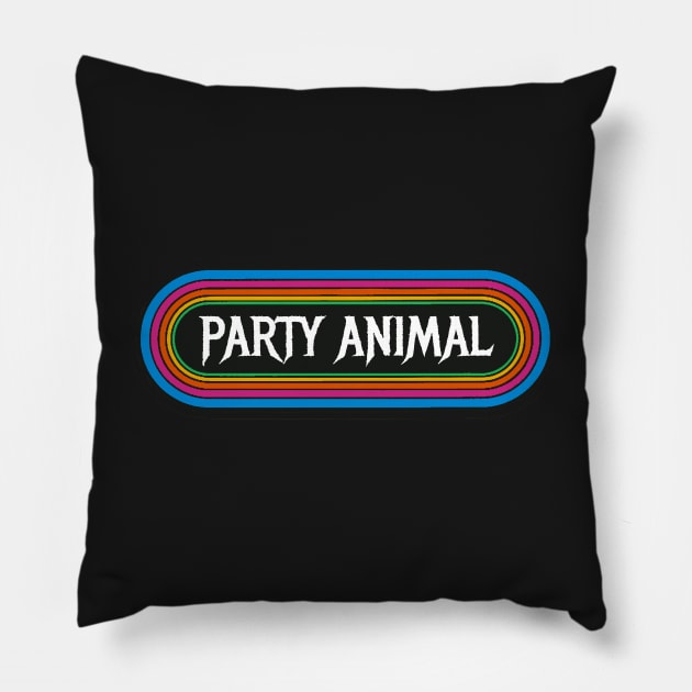 Party Animal Pillow by ZombeeMunkee