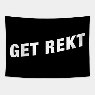 Get Rekt Funny Gaming Meme Tapestry