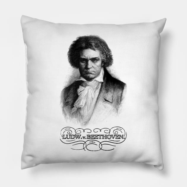 Ludw. v. Beethoven Pillow by Starkiller1701