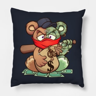 Bear Money Bat Pillow