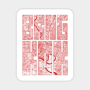 Bangkok, Thailand City Map Typography - Oriental Magnet