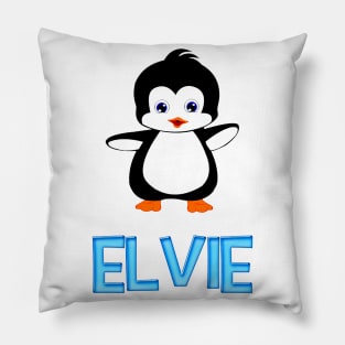 Elvie Penguin Sticker Funny Pillow