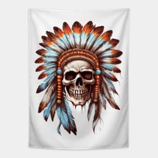 Native American Skull Tapestry