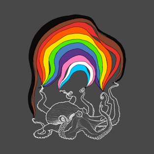 Octopus with Rainbow T-Shirt