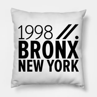 Bronx NY Birth Year Collection - Represent Your Roots 1998 in Style Pillow