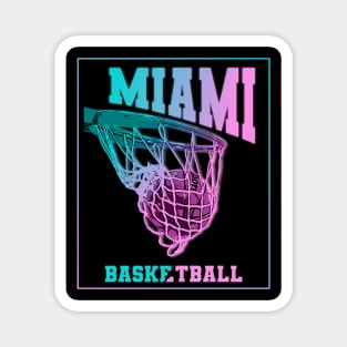 Miami basketball/ Fanart // Glow / Vectorart Magnet