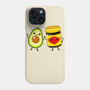 Vegemite and Avacado - Cute friends - Cute Vegetarian Spread - Australia Phone Case