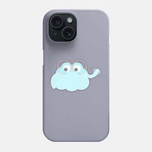 "A bit windy, eh" mood cloud Phone Case