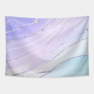 Light blue, purple and silvery background Tapestry