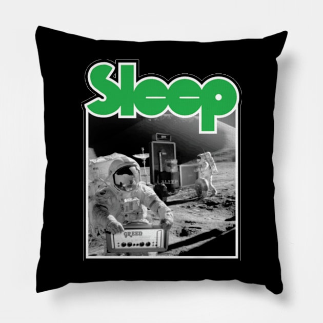 Sleep band vitnage mussic Pillow by chancgrantc@gmail.com