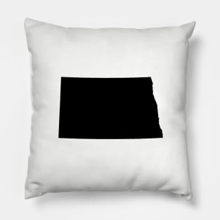 North Dakota Black Pillow