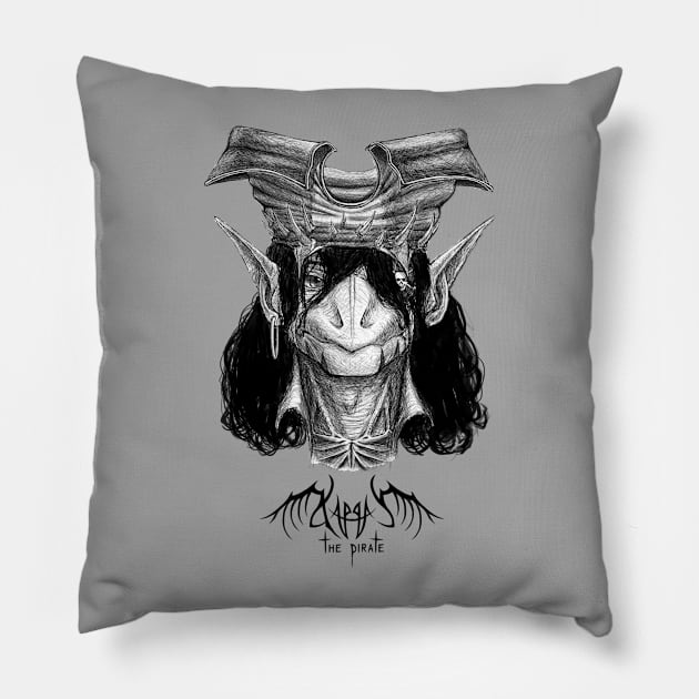 Kappa the Pirate Pillow by Kappacca