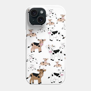 Brown and White Cows Phone Case