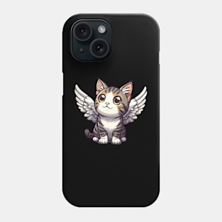 Kawaii Tabby Cat Angel Phone Case